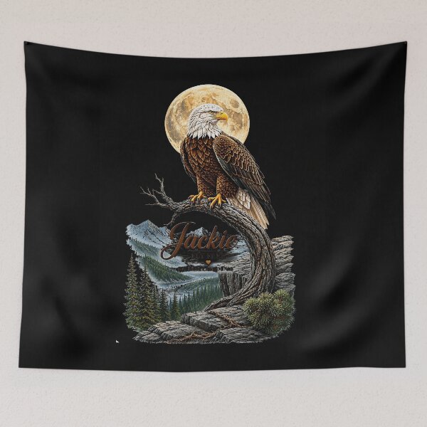 Item preview, Free Jackie Big Bear Bald Eagle Memorial Tribute designed and sold by LouisaOReilly.