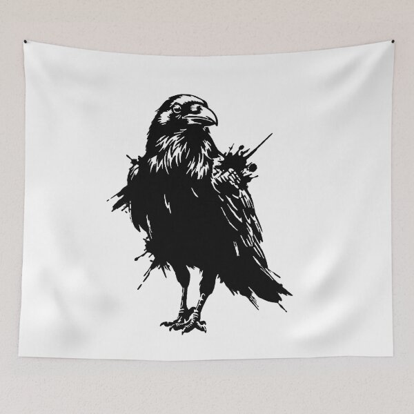 Item preview, Raven Minimalist Art.  designed and sold by OmikronStore.