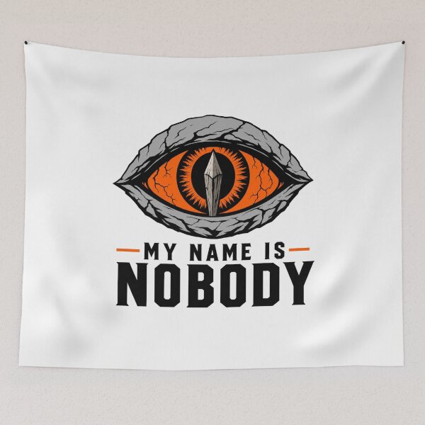 Item preview, My Name Is Nobody Cyclops Eye Polyphemus Blinding Dark Fantasy Illustration designed and sold by The Junto Shop.