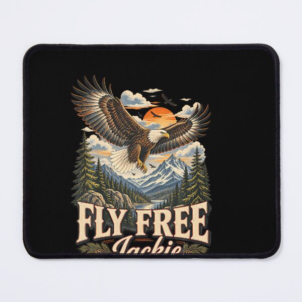 Item preview, Jackie Fly Free Big Bear Eagle California Wildlife Tribute designed and sold by LouisaOReilly.