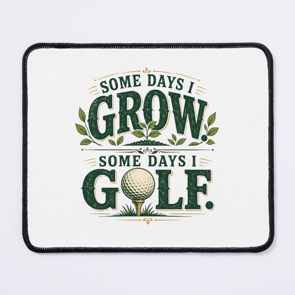 Item preview, Some Days I Grow Some Days I Golf Gardening designed and sold by Colorful Designs.