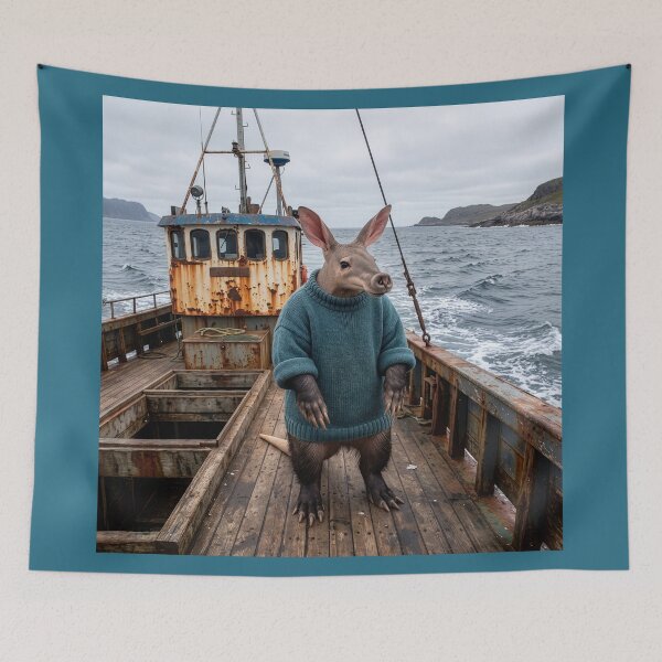 Item preview, Aardvark Fishes the Dangerous North Sea designed and sold by Tridentulus.
