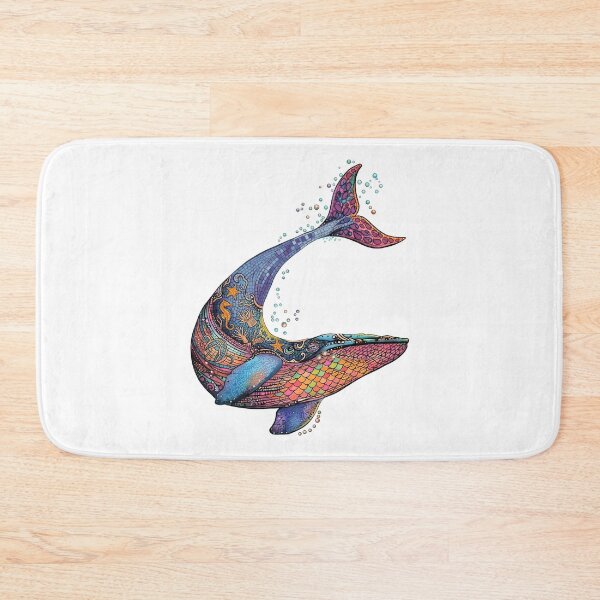 Item preview, WHALES, OCEAN ART, MARINE MAMMAL, LA MER, BOHO, BOHEMIAN DESIGN designed and sold by classic car craze.