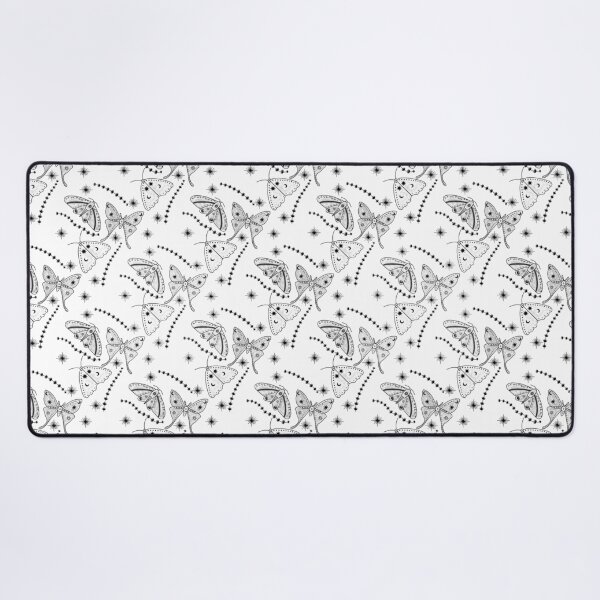 Item preview, Black and White Moth Seamless Design designed and sold by Cato Designs.