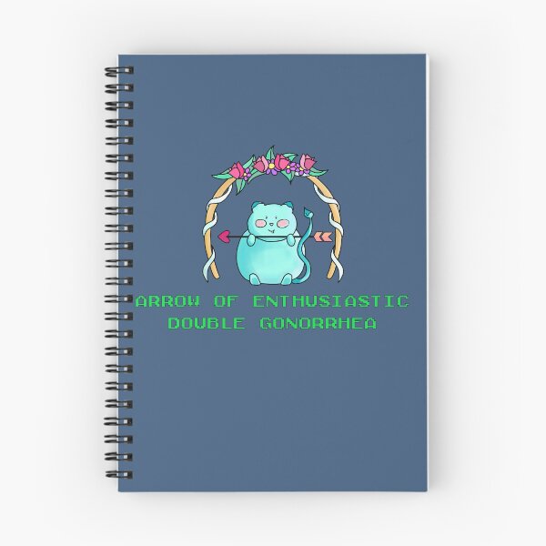 Item preview, Arrow of enthusiastic double… ahem. In Green pixel text designed and sold by FrenchieBoops.