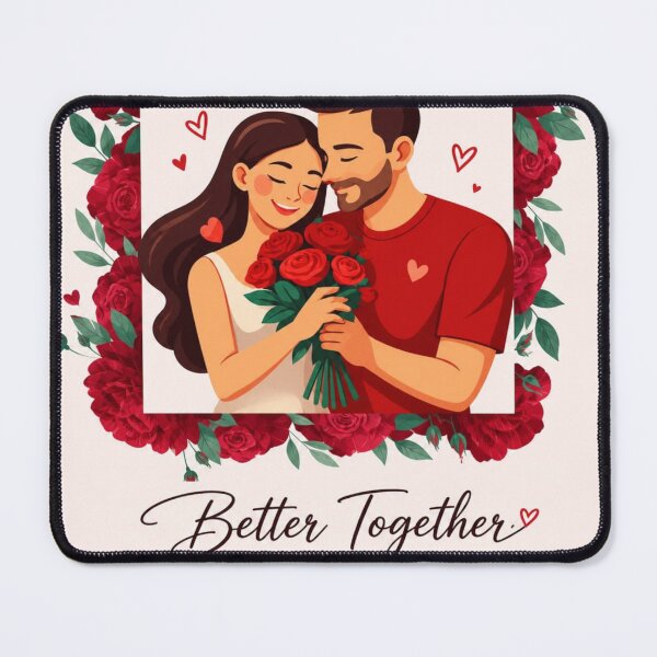 Item preview, Romantic Couple Love – Better Together Floral Art designed and sold by itxelaraStudio.