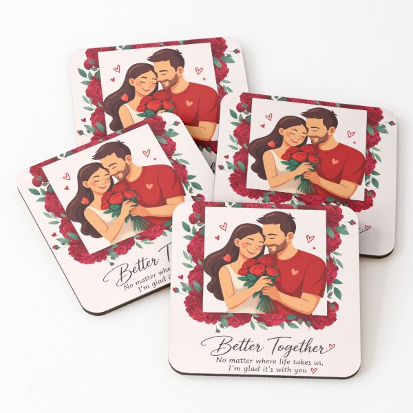 Item preview, Romantic Couple Love – Better Together Floral Art designed and sold by itxelaraStudio.
