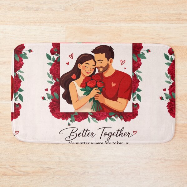 Item preview, Romantic Couple Love – Better Together Floral Art designed and sold by itxelaraStudio.