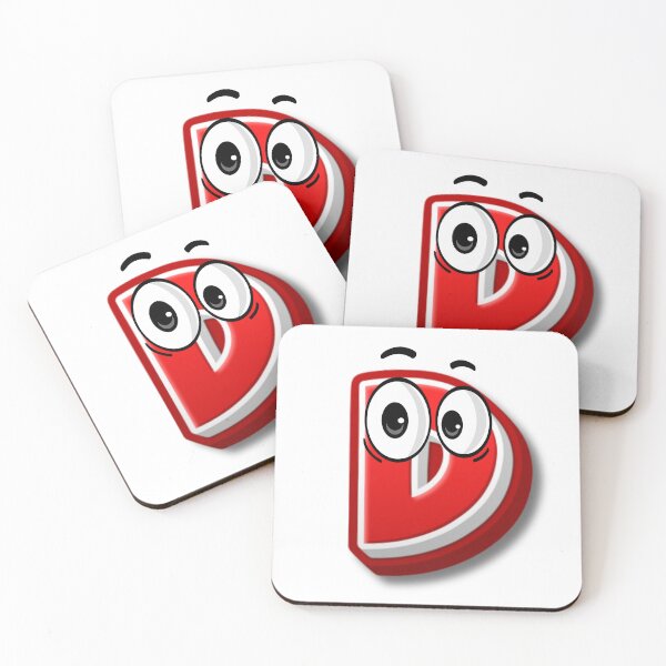 Item preview, Letter D cartoon emoji designed and sold by ImaginARTDesign.