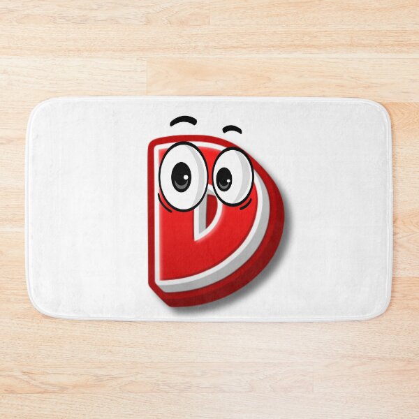 Item preview, Letter D cartoon emoji designed and sold by ImaginARTDesign.
