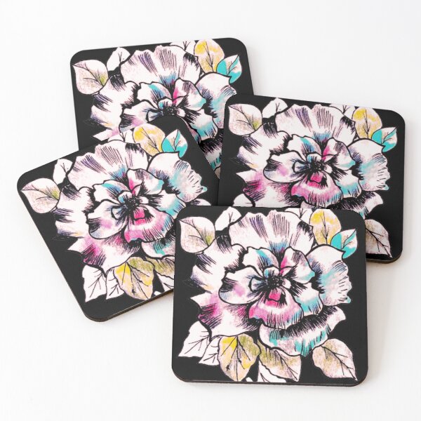 Item preview, Vibrant Hand-Drawn Colorful Floral Art designed and sold by ArtistsAtticWI.