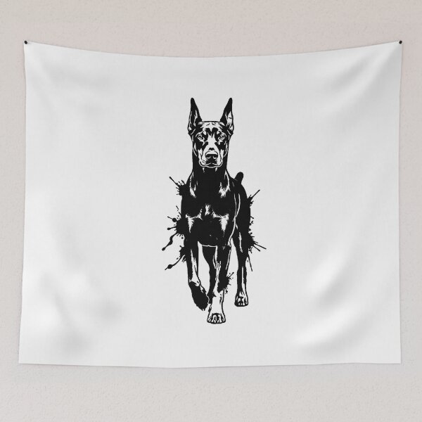 Item preview, Doberman Dog Minimalist Art.  designed and sold by OmikronStore.