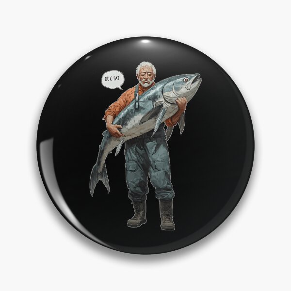 Item preview, Fisherman Holding Giant Fish Deep Sea Catch designed and sold by Generous1961.