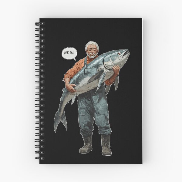 Item preview, Fisherman Holding Giant Fish Deep Sea Catch designed and sold by Generous1961.