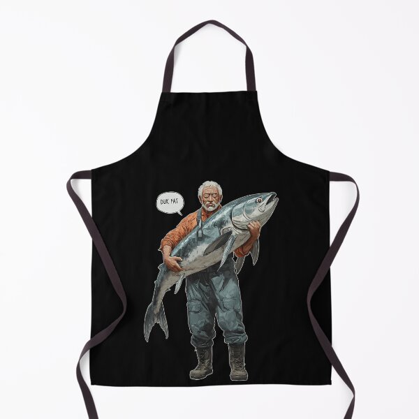 Item preview, Fisherman Holding Giant Fish Deep Sea Catch designed and sold by Generous1961.
