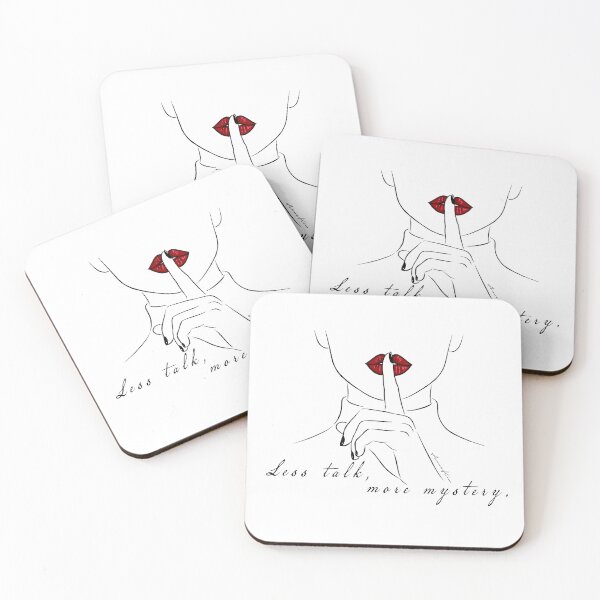 Item preview, Minimalist Woman Face Line Art Red Lips Quote designed and sold by Cloud-Siren.