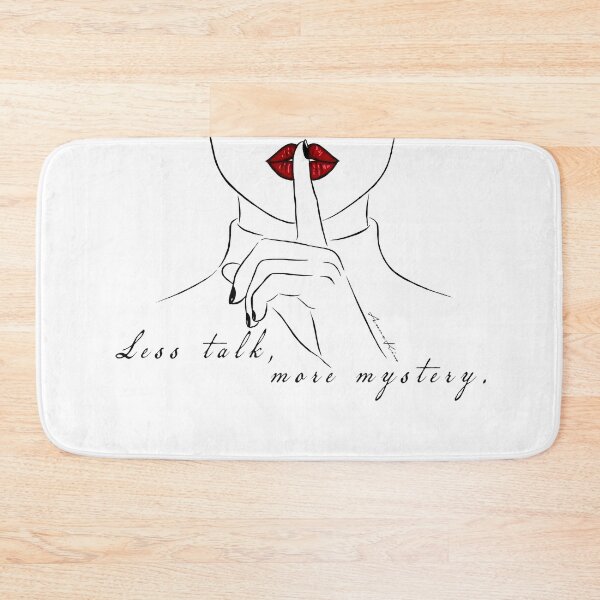 Item preview, Minimalist Woman Face Line Art Red Lips Quote designed and sold by Cloud-Siren.