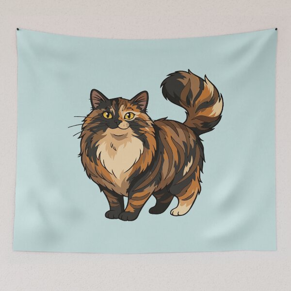 Item preview, Long Haired Tortoiseshell Cat designed and sold by heartlocked.
