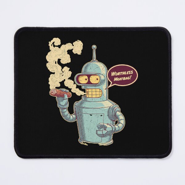 Item preview, Robotic Character Smoking Cigar Worthless Meatbag designed and sold by Generous1961.