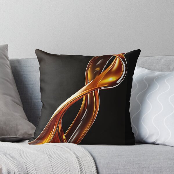 Item preview, Elegant Golden Liquid Fluid Abstract Art designed and sold by CuteSlothWorld.
