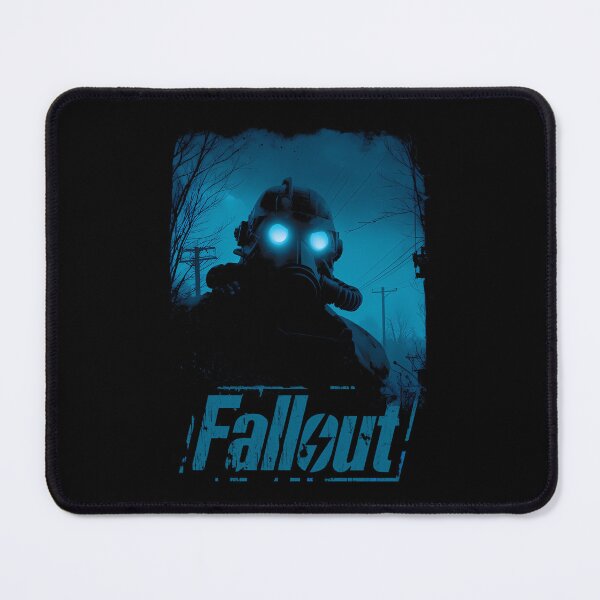 Item preview, Apocalyptic Power Armor Glowing Blue Eyes Wasteland Survivor designed and sold by Generous1961.