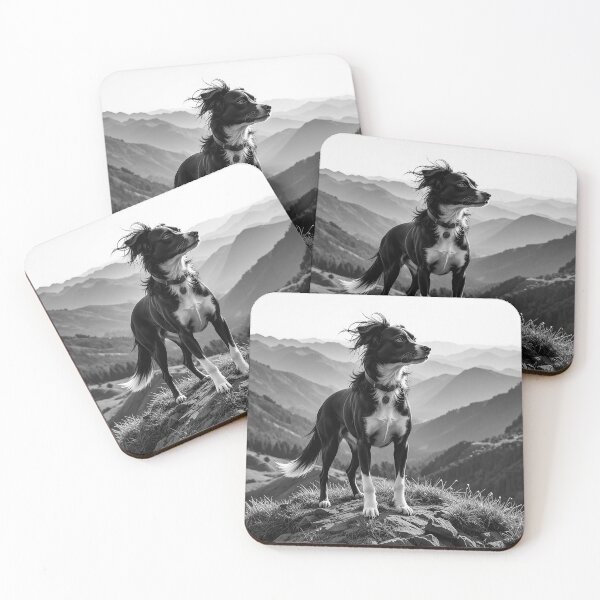 Item preview, Adventure Dog Mountain View – Inspirational Dog Lover Minimalist Line Art designed and sold by PixPixari.