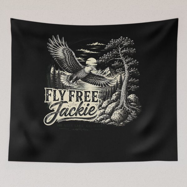 Item preview, Forever Watching The Sky Fly Free Jackie Eagle Memorial Tribute designed and sold by LouisaOReilly.