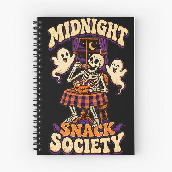 Item preview, Midnight Snack Society Funny Halloween Skeleton designed and sold by SquatchPrintsCo.