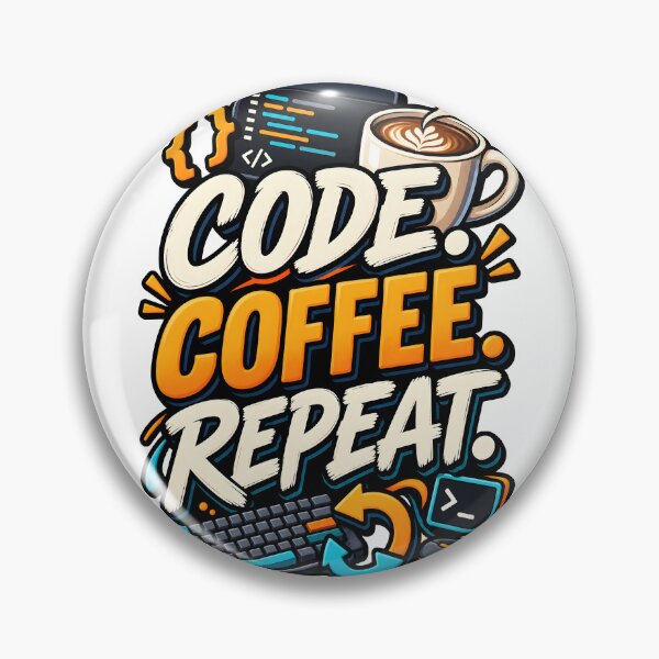 Item preview, Code Coffee Repeat designed and sold by Ahsacom.