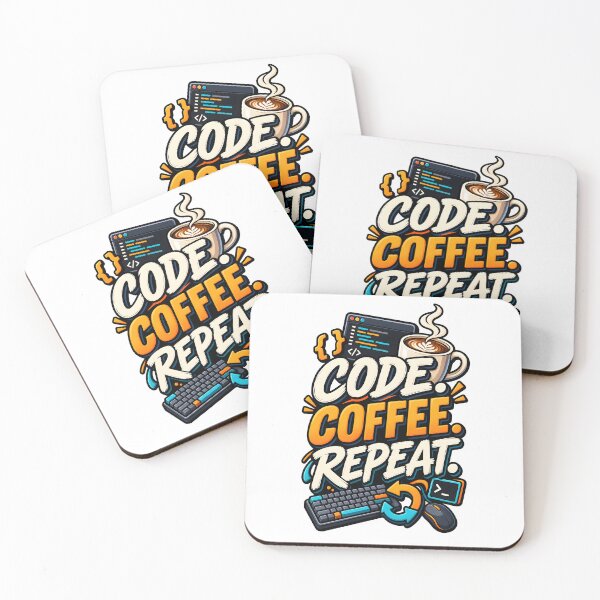 Item preview, Code Coffee Repeat designed and sold by Ahsacom.