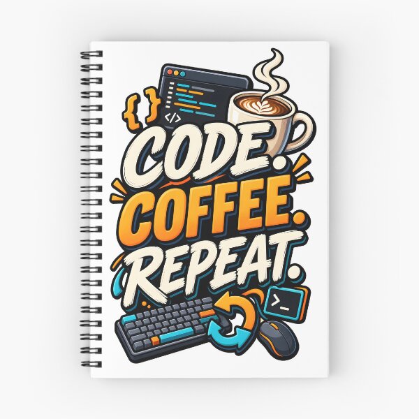 Item preview, Code Coffee Repeat designed and sold by Ahsacom.