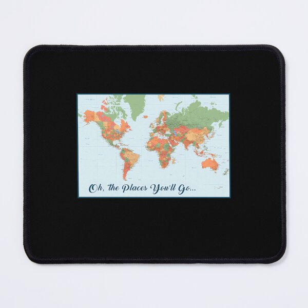 Item preview, World Map Oh The Places You Will Go designed and sold by TedMurray.