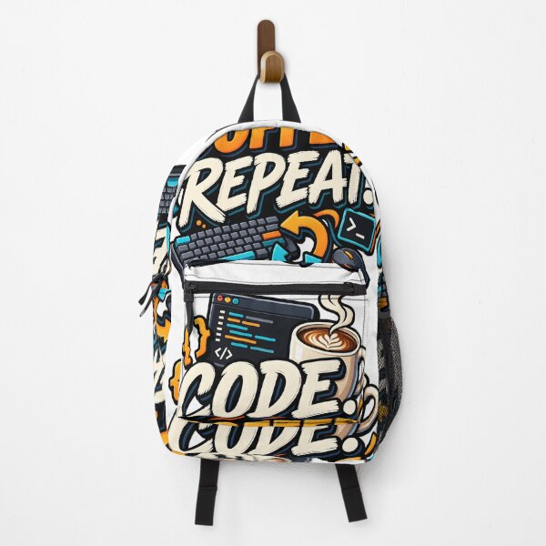 Item preview, Code Coffee Repeat designed and sold by Ahsacom.