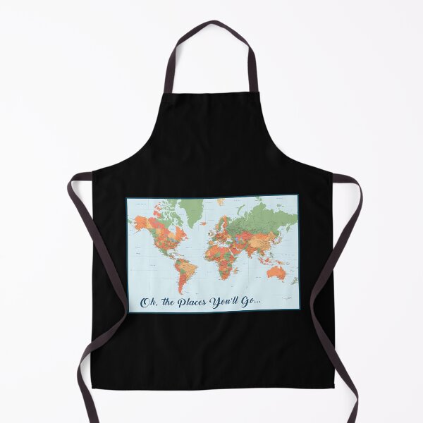 Item preview, World Map Oh The Places You Will Go designed and sold by TedMurray.