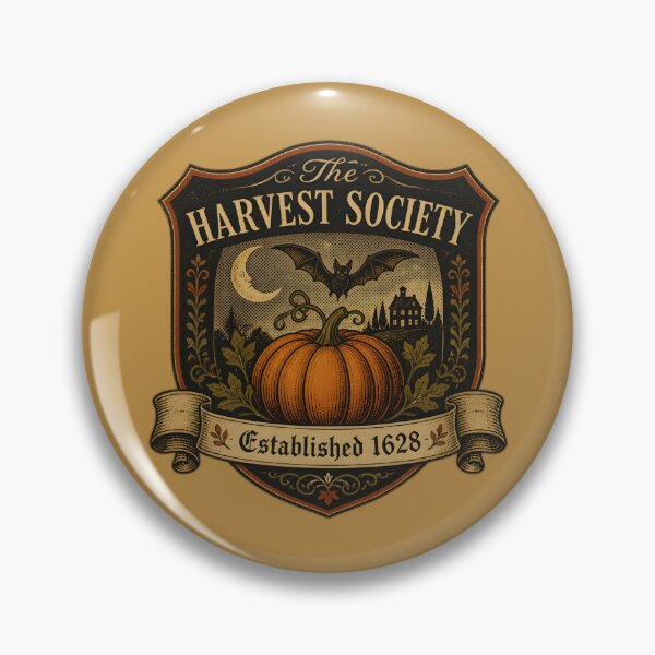 Item preview, Harvest Society Badge designed and sold by FringeInk.