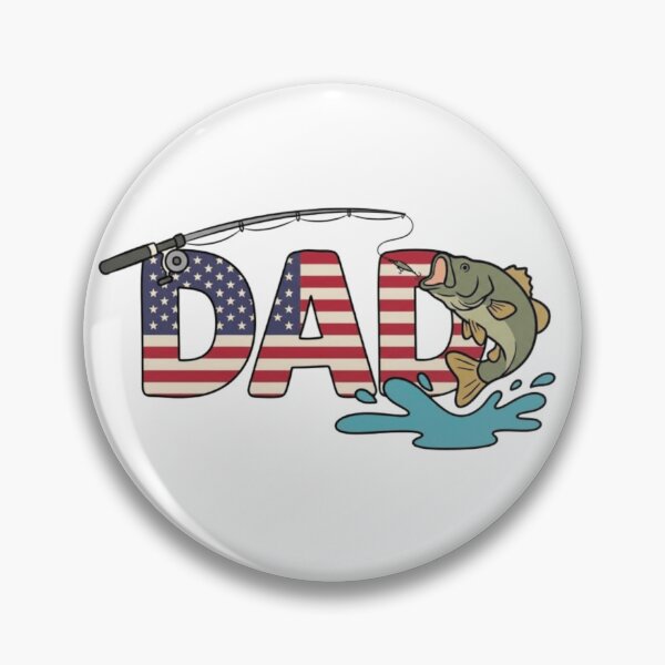 Item preview, Patriotic Fishing Dad designed and sold by LuloCreative.