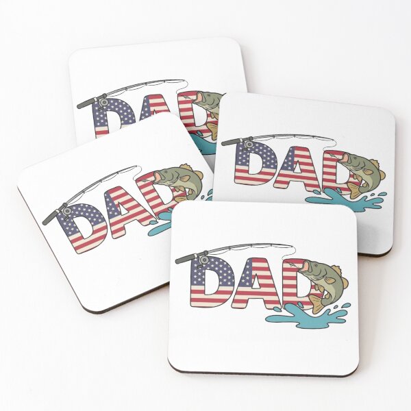 Item preview, Patriotic Fishing Dad designed and sold by LuloCreative.