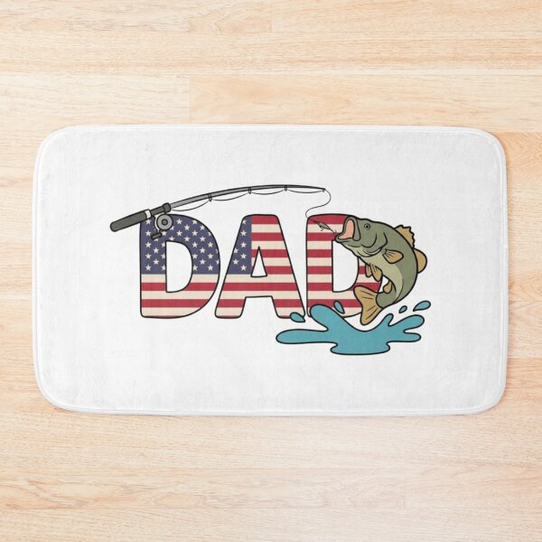 Item preview, Patriotic Fishing Dad designed and sold by LuloCreative.