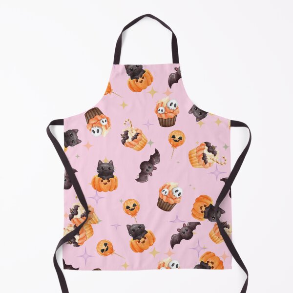 Item preview, Cute Bat, Black Cat, Halloween Cupcakes, Candy, pink designed and sold by CursedButCute1.