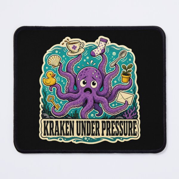 Item preview, Kraken Under Pressure designed and sold by Sonic Nova Studios.