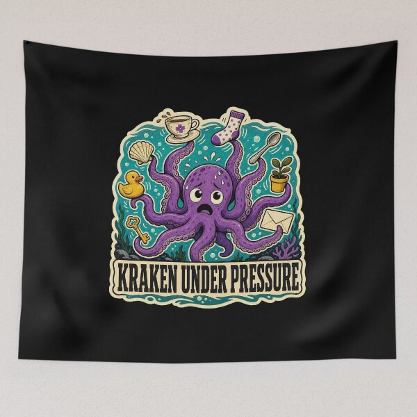 Item preview, Kraken Under Pressure designed and sold by Sonic Nova Studios.