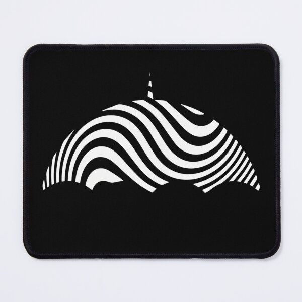 Item preview, Black Umbrella Canopy With Wavy Optical Illusion Pattern designed and sold by KristoferMills.