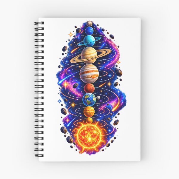 Item preview, Colorful Solar System Planet Alignment designed and sold by TinyWeird.