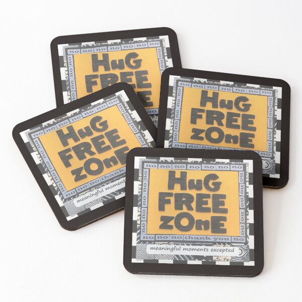 Item preview, No Hugs Free Zone  designed and sold by prunellaparsnip.