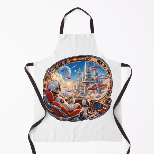 Item preview, Retro Futuristic Space City – 1960s Space Age designed and sold by builtforyou.