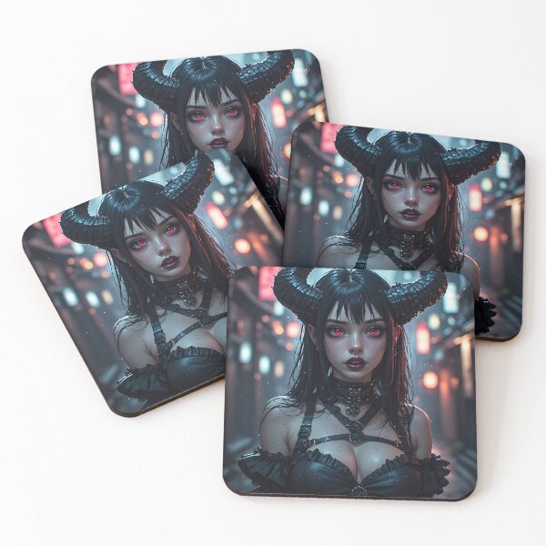 Item preview, Hot Goth Monster Girl Anime Woman Succubus Demon designed and sold by Your New Fixation.