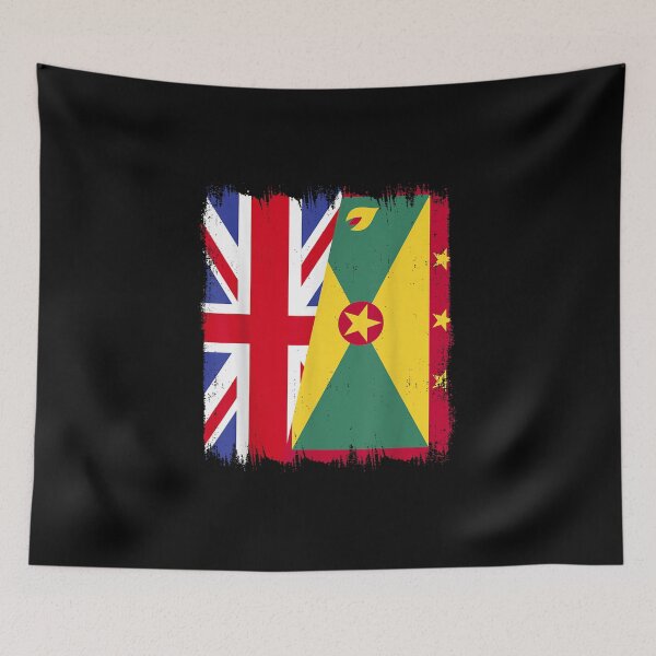 Item preview, Grenada UK Grenada Half Flag designed and sold by goombi-creative.