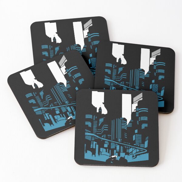 Item preview, Futuristic City Skyline Highway Night Urban designed and sold by Elena Roberts.