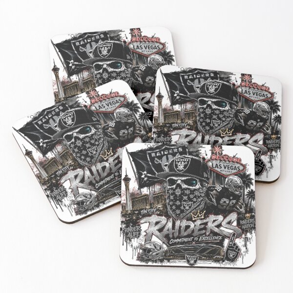 Item preview, Las Vegas Raiders Sin City Bandana Skull Commitment To Excellence designed and sold by Unique personality⭐⭐⭐⭐⭐.