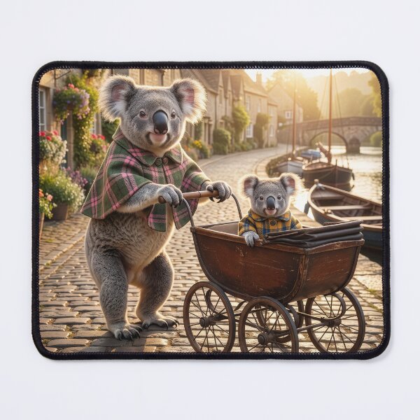 Item preview, Koala Mom Takes Junior for a Stroll designed and sold by Tridentulus.
